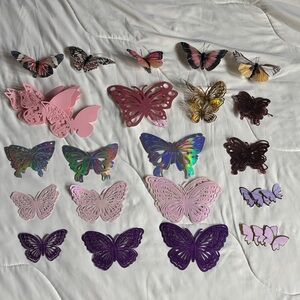 Assorted Butterfly Decor Set Bridal Baby Shower